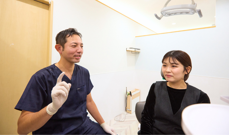 徹底した問診と触診｜南栗橋歯科