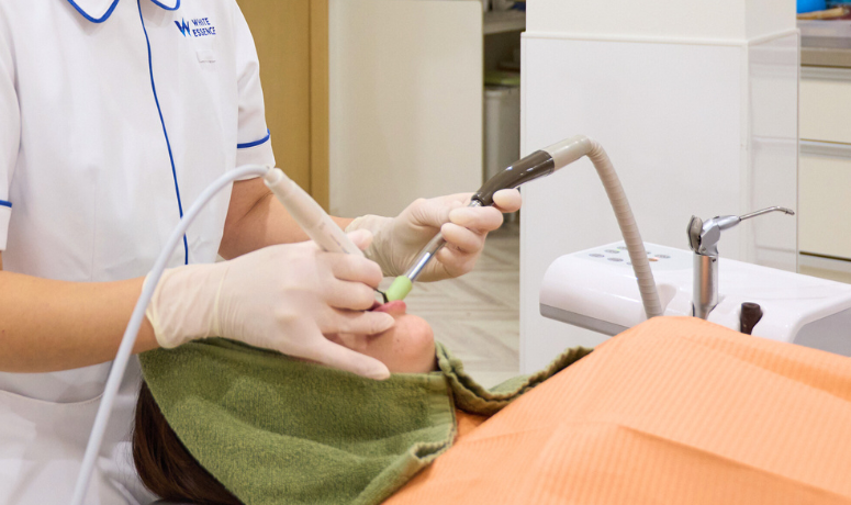 バイオフィルム・着色汚れの除去|南栗橋歯科