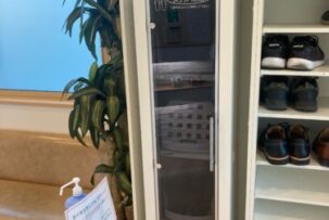 紫外線除菌保管スリッパラックを導入〜スリッパ除菌オートラック１２〜
